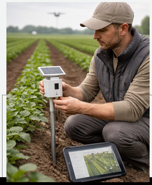IoT мониторинг сельскохозяйственных полей и контроля в Ялуторовске